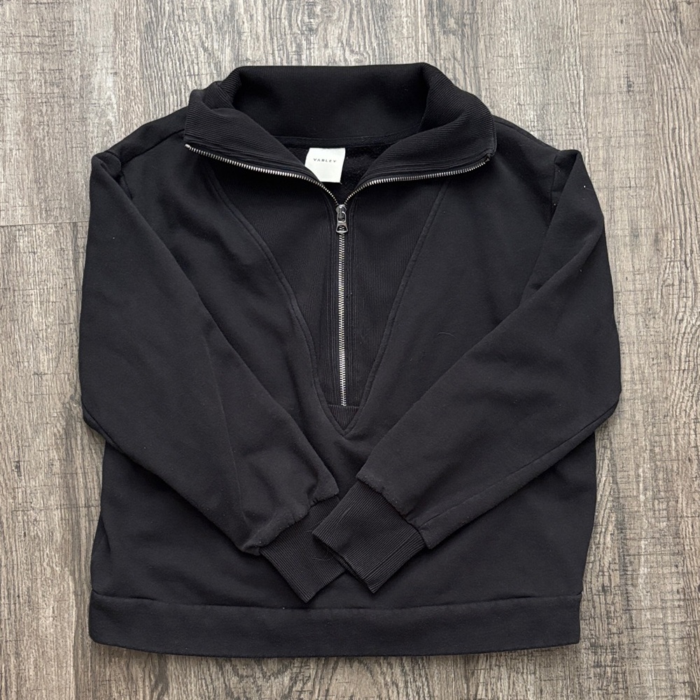 Varley Black 1/2 Zip Pullover